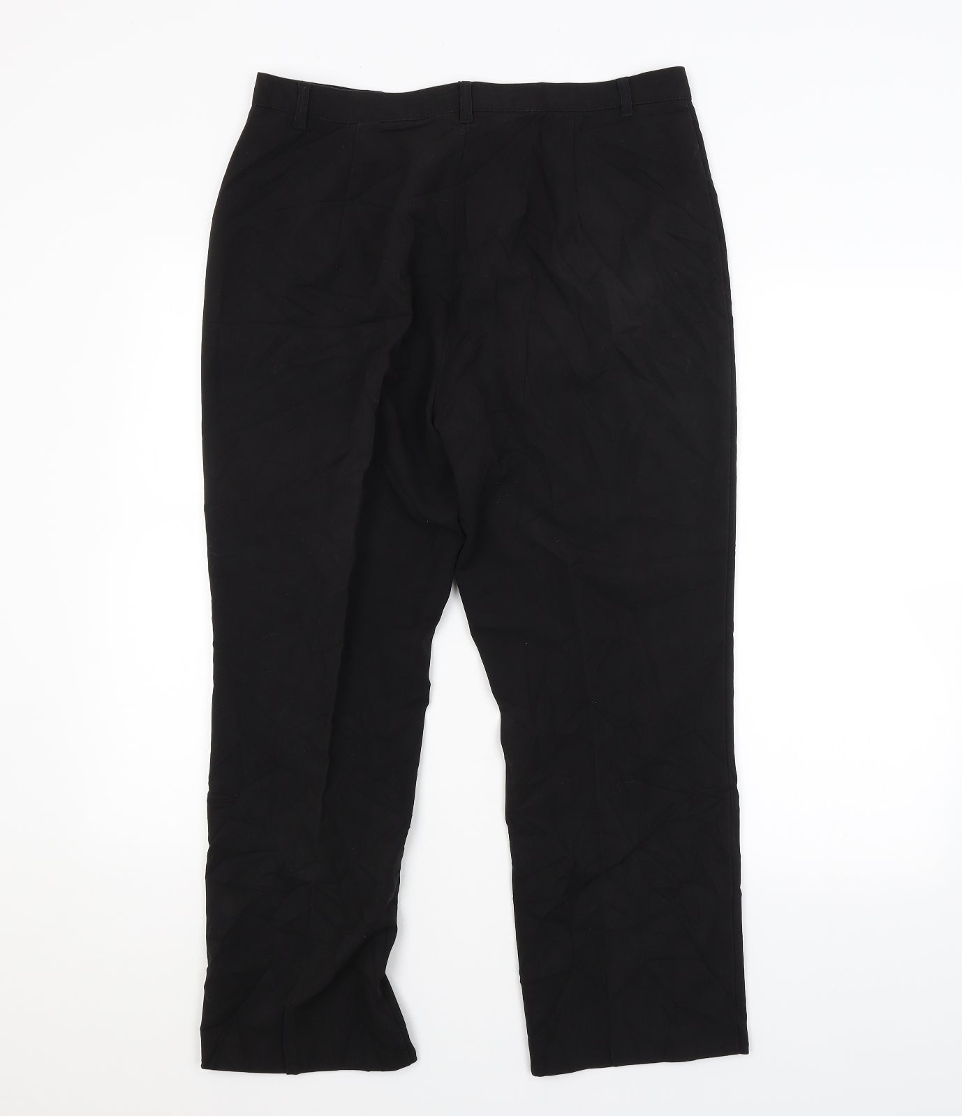 M&S Womens Black   Trousers  Size 16 L26 in