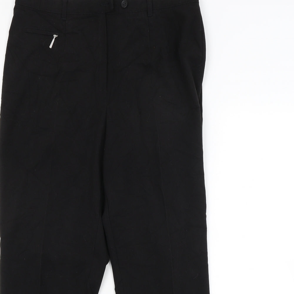 M&S Womens Black   Trousers  Size 16 L26 in
