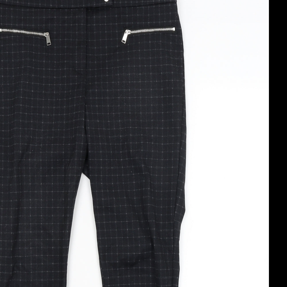 George Womens Grey Check  Trousers  Size 12 L26 in