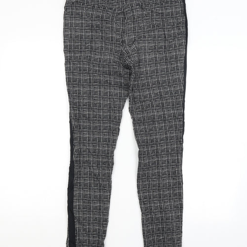 Atmosphere Womens Black Check  Trousers  Size 10 L28 in