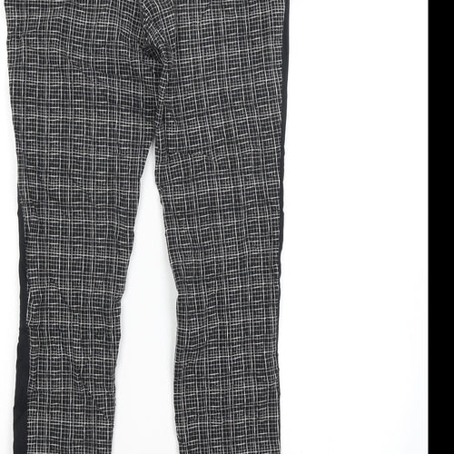 Atmosphere Womens Black Check  Trousers  Size 10 L28 in