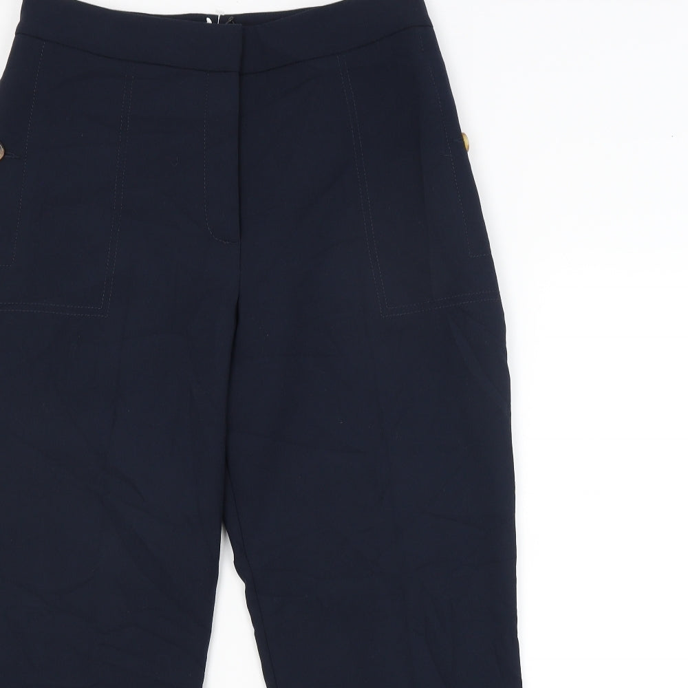 M&S Womens Blue   Trousers  Size 12 L25 in