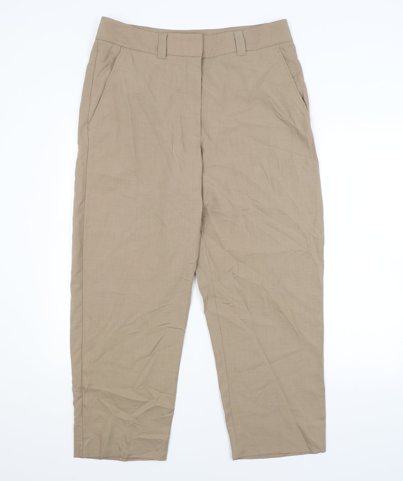 H&M Womens Brown   Trousers  Size 16 L25 in
