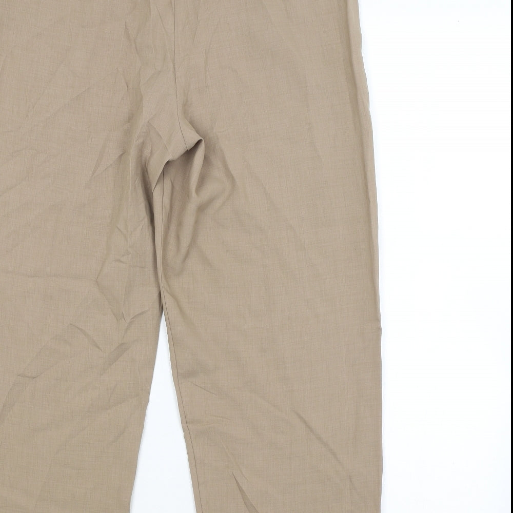 H&M Womens Brown   Trousers  Size 16 L25 in