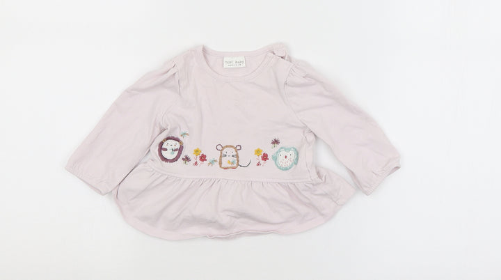 NEXT Girls Pink   Basic Blouse Size 0-3 Months
