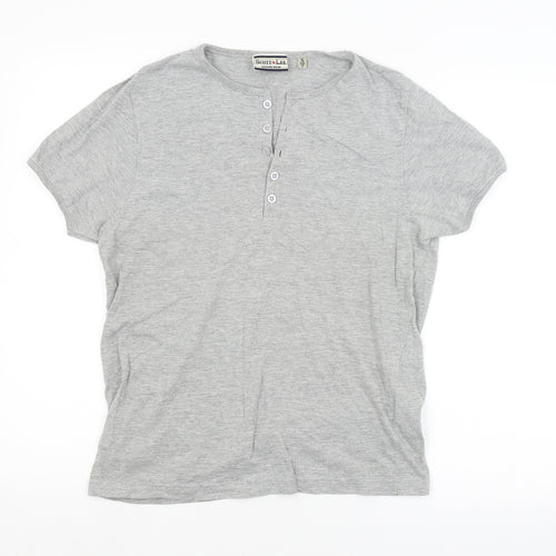 SCOTT & LEE Womens Grey   Basic T-Shirt Size S