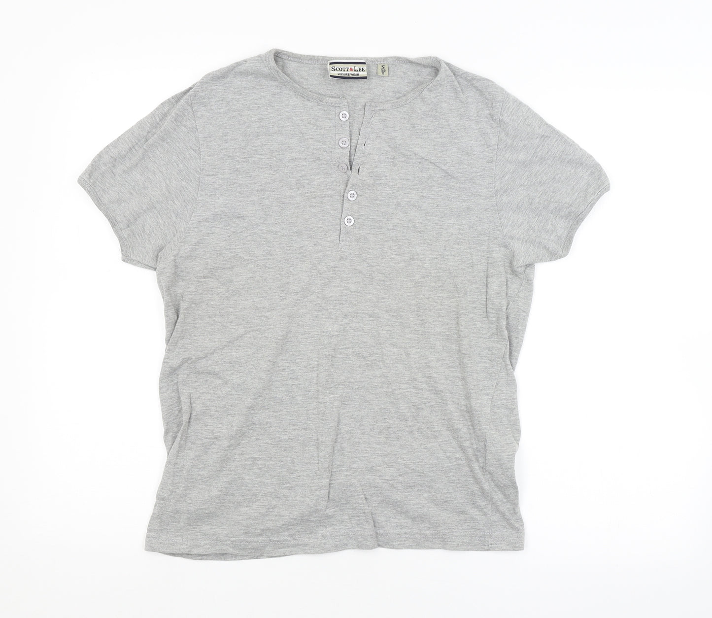 SCOTT & LEE Womens Grey   Basic T-Shirt Size S