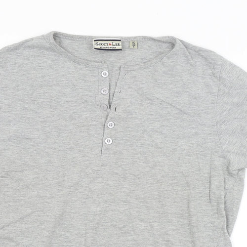 SCOTT & LEE Womens Grey   Basic T-Shirt Size S