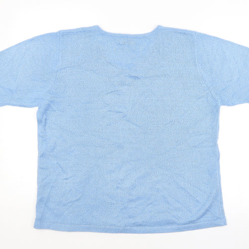 Bonmarché Womens Blue   Pullover Jumper Size M
