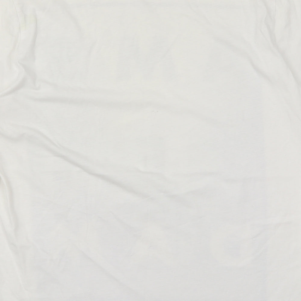George Mens White    T-Shirt Size M  - Amsterdam