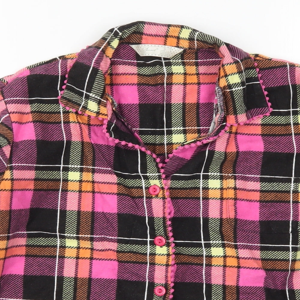Primark Womens Pink Check  Top Pyjama Top Size 8