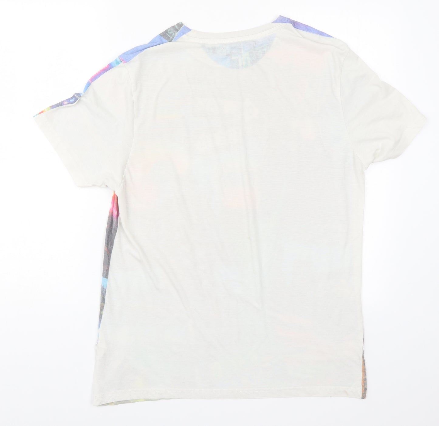 Brave Soul Mens Multicoloured    T-Shirt Size M  - One Way