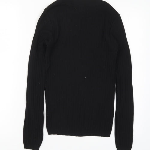 Primark Womens Black  Knit Pullover Jumper Size 10