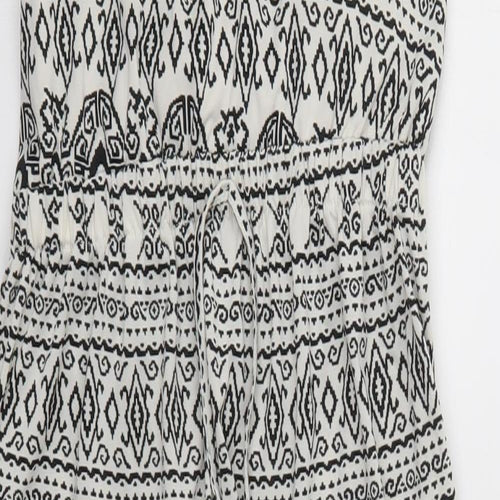 Amber Krystal Womens White Geometric  Tank Dress  Size M