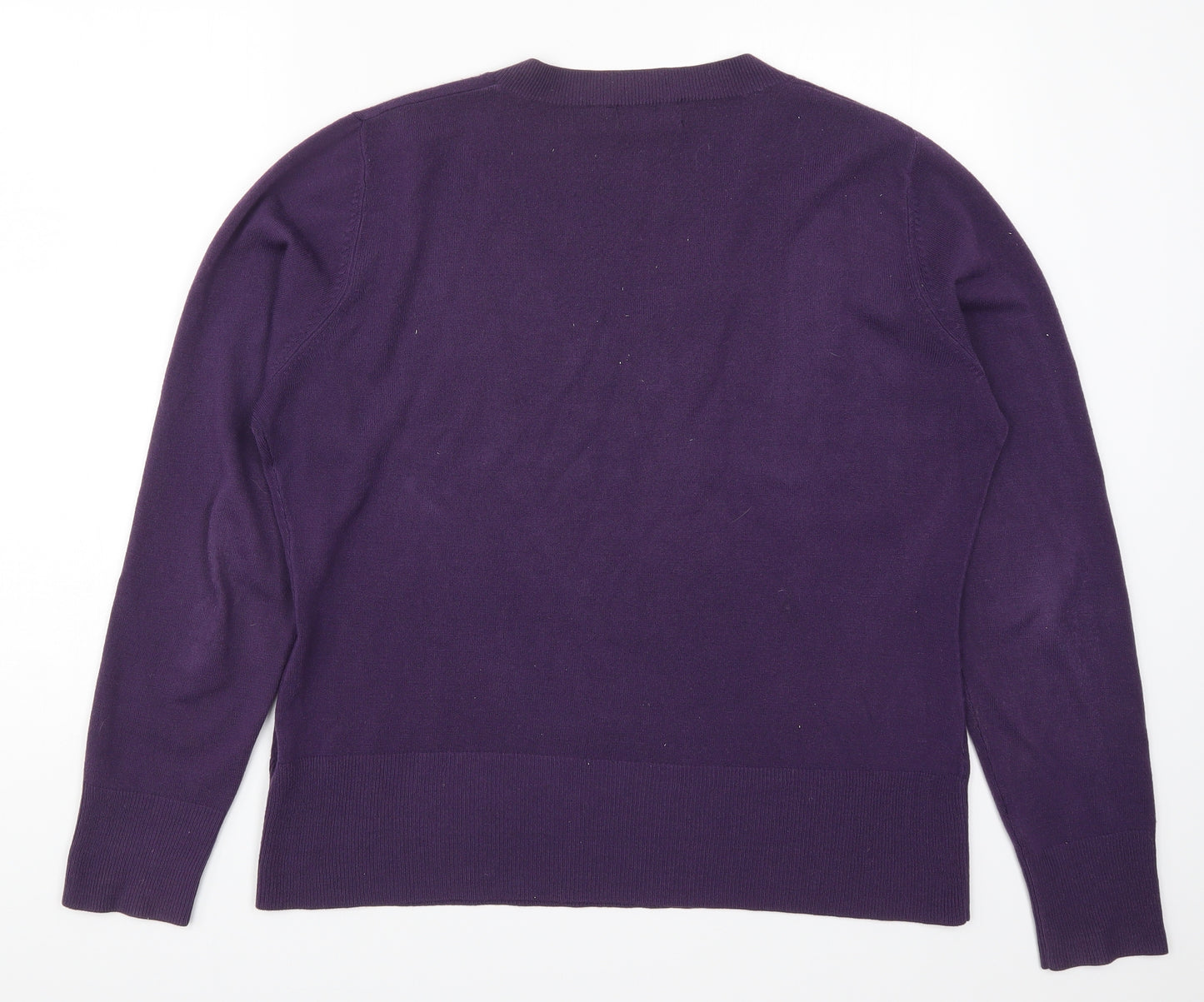 NEXT Womens Purple  Knit Pullover Jumper Size 20