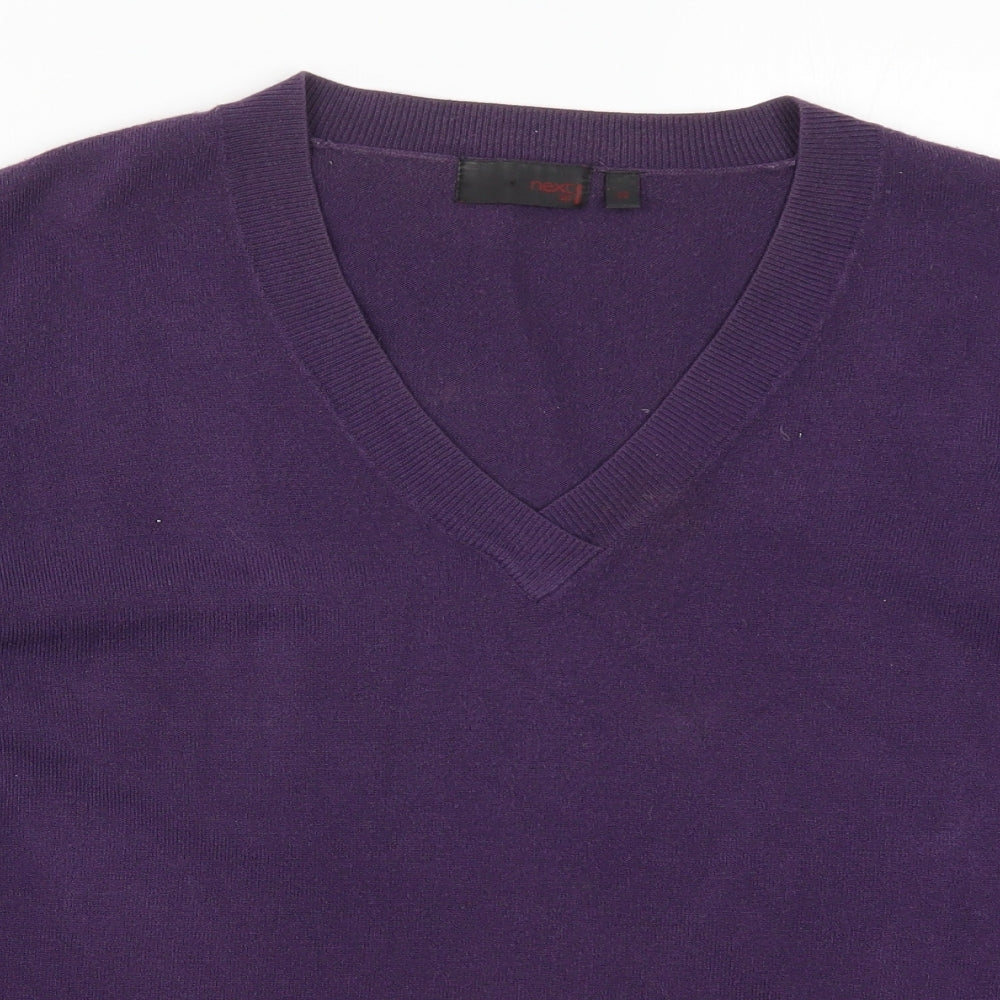 NEXT Womens Purple  Knit Pullover Jumper Size 20