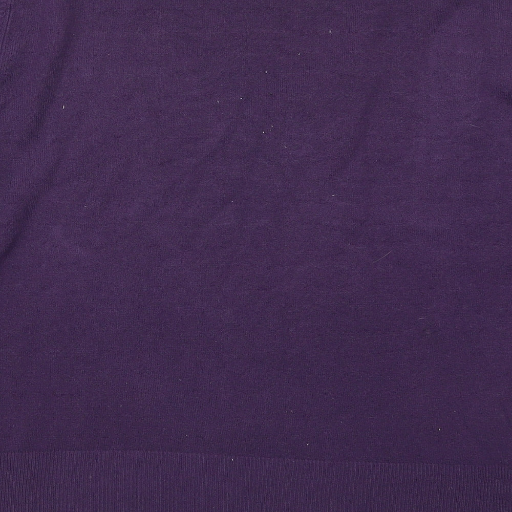 NEXT Womens Purple  Knit Pullover Jumper Size 20