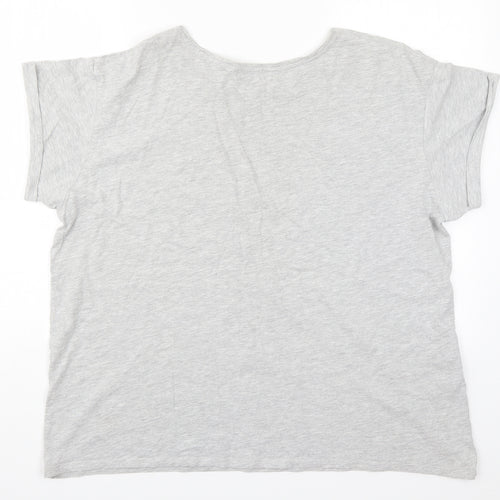 Papaya Womens Grey   Basic T-Shirt Size XL