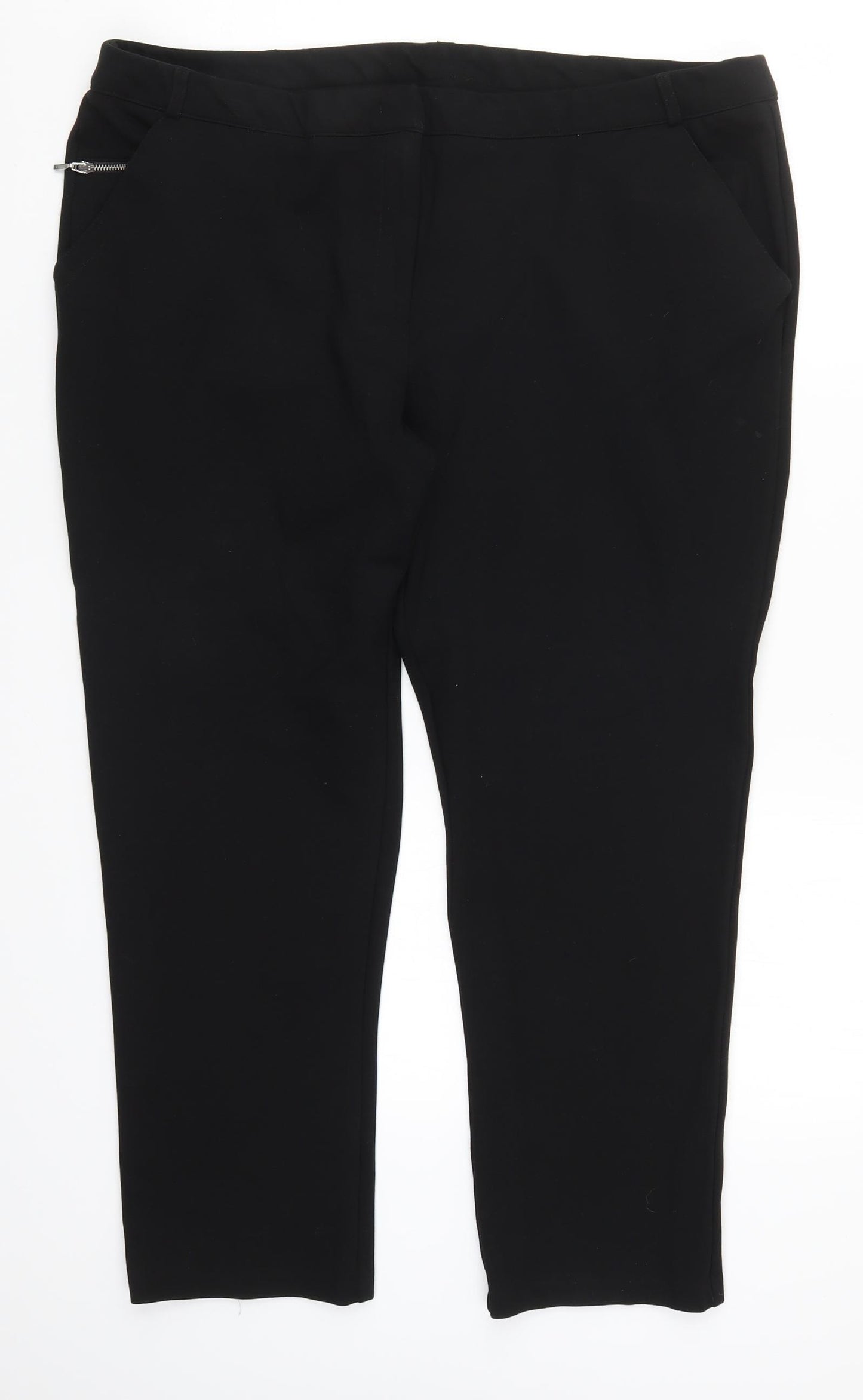 Nutmeg Womens Black   Trousers  Size 20 L25.5 in