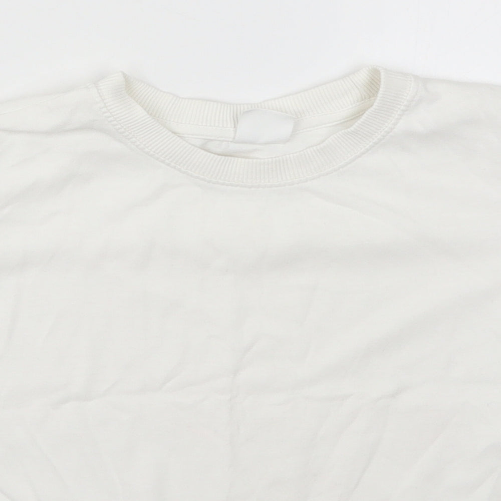 Zara Boys White   Basic T-Shirt Size 9 Years
