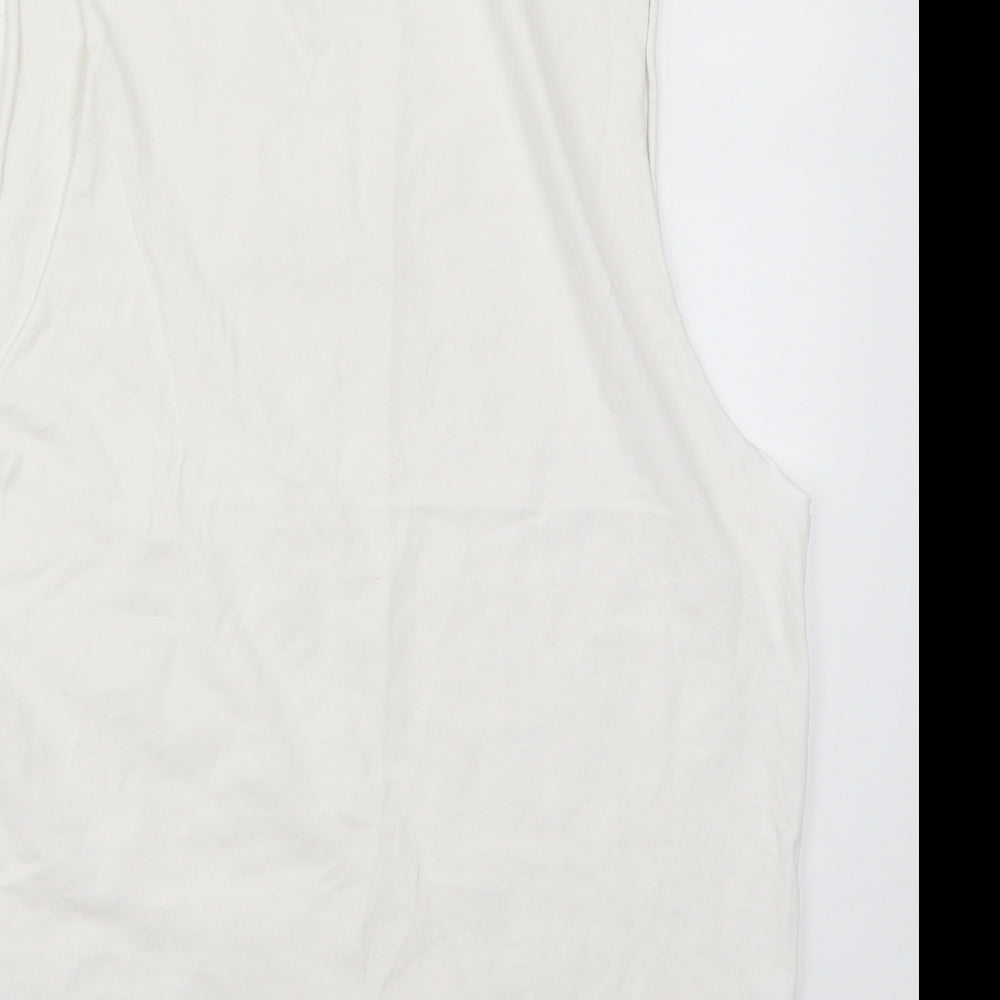 Boohoo MAN Mens White    T-Shirt Size S  - Tank Top