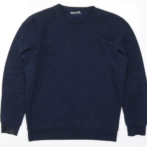 TU Mens Blue   Pullover Sweatshirt Size S