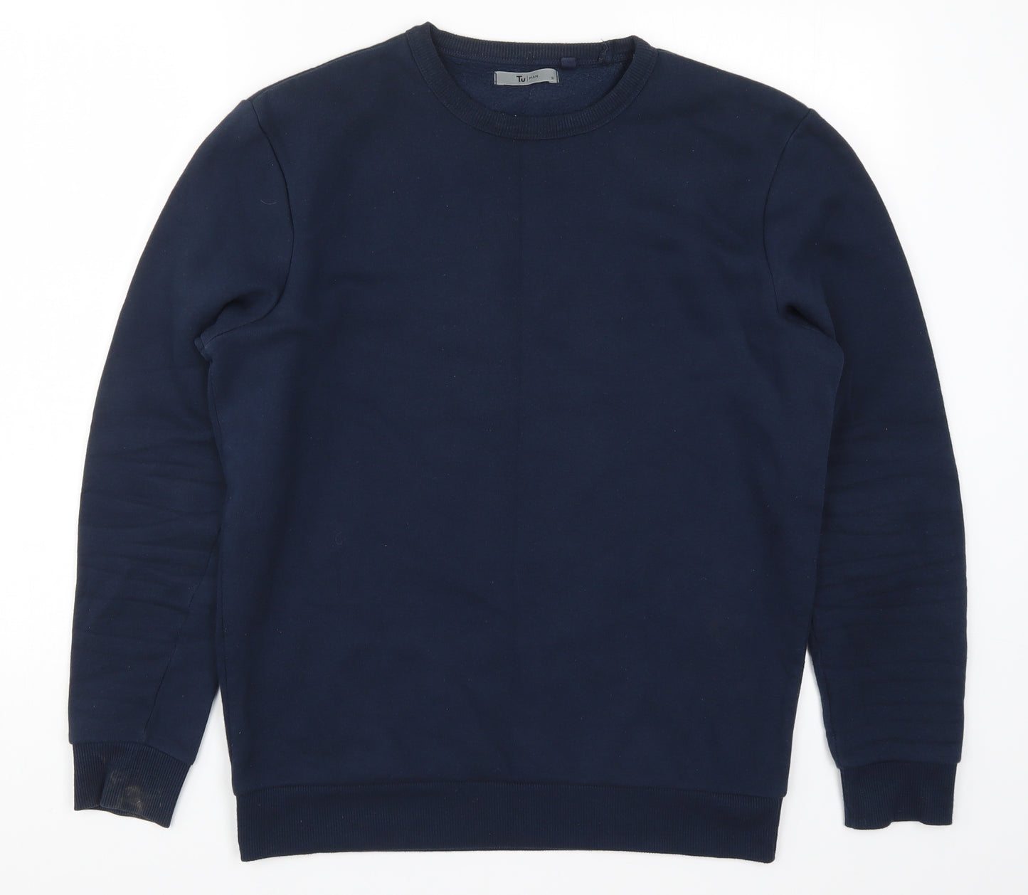 TU Mens Blue   Pullover Sweatshirt Size S