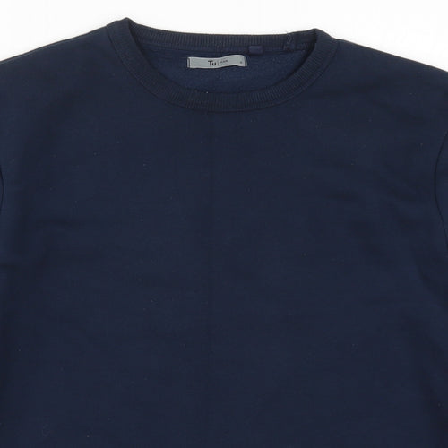 TU Mens Blue   Pullover Sweatshirt Size S