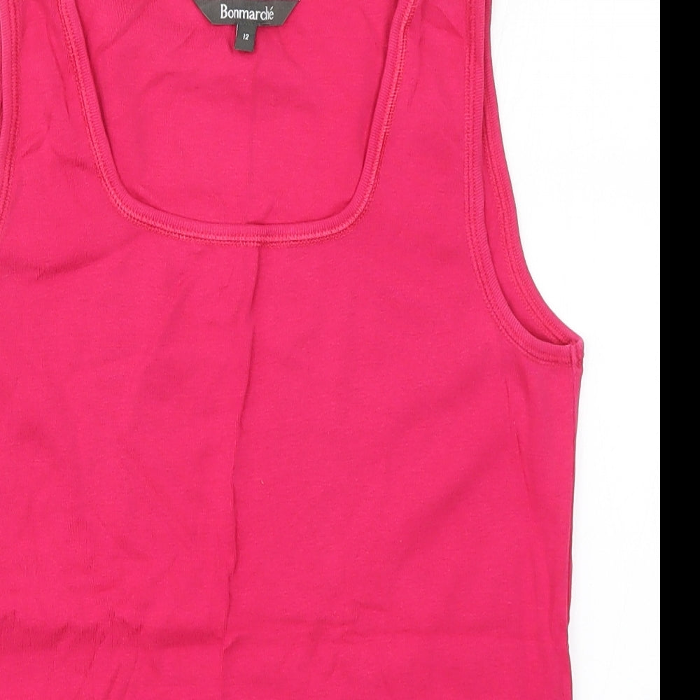 Bonmarché Womens Pink   Basic Tank Size 12