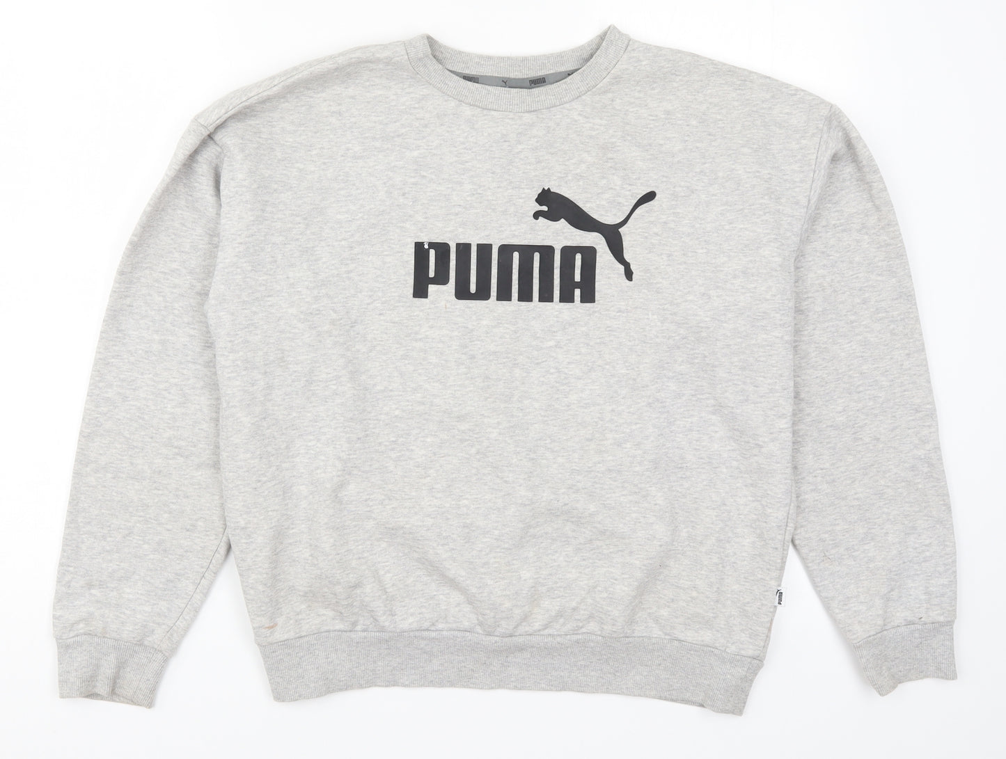 PUMA Mens Grey   Pullover Sweatshirt Size M