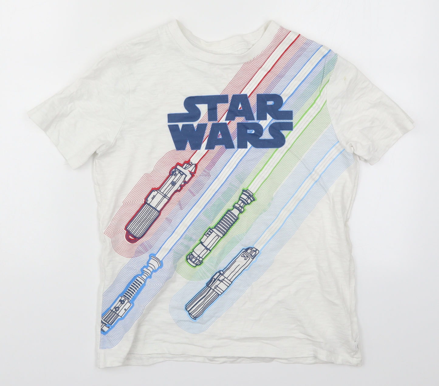 Gap Boys White   Basic T-Shirt Size 10-11 Years  - Star Wars