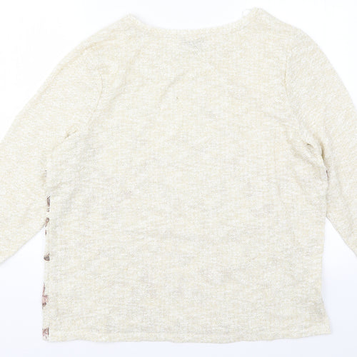 TU Womens Gold   Basic T-Shirt Size 20  - Butterflies