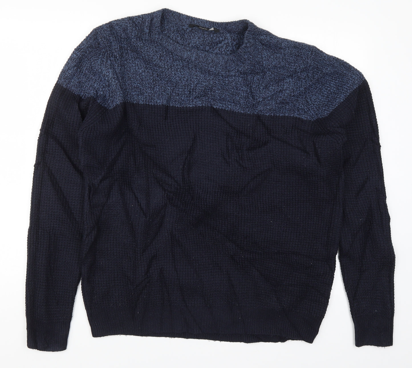 George Mens Blue  Knit Pullover Jumper Size L