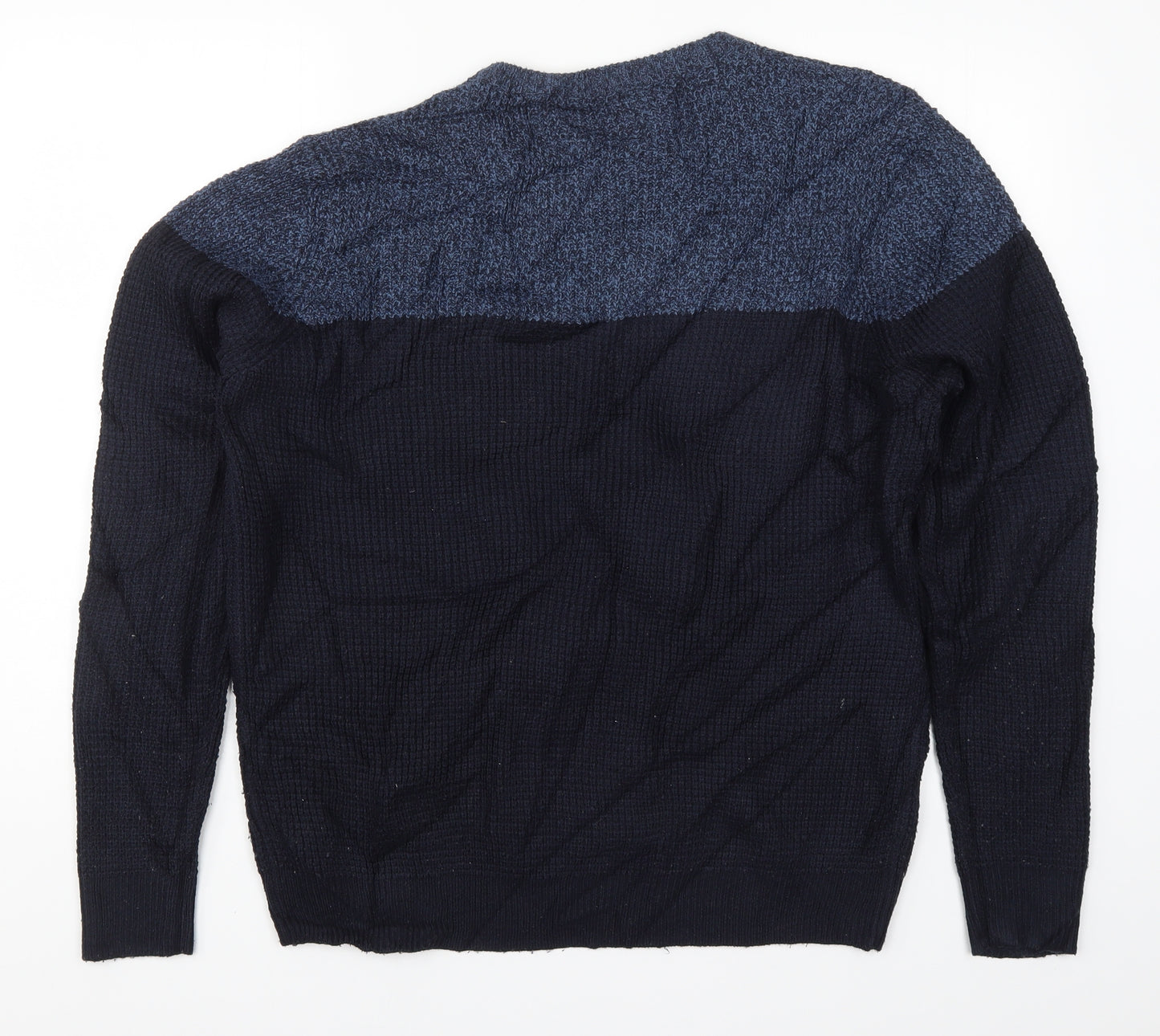 George Mens Blue  Knit Pullover Jumper Size L