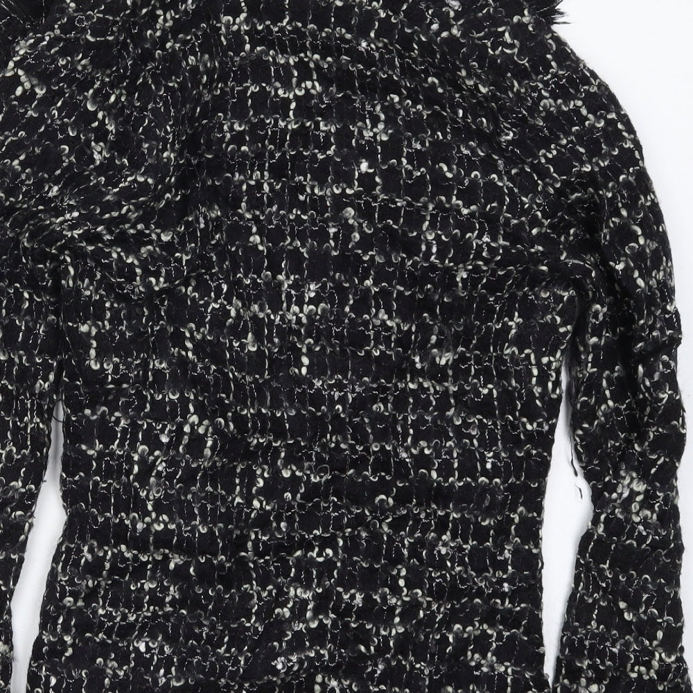 Monsoon Womens Black  Knit Cardigan Jumper Size 12