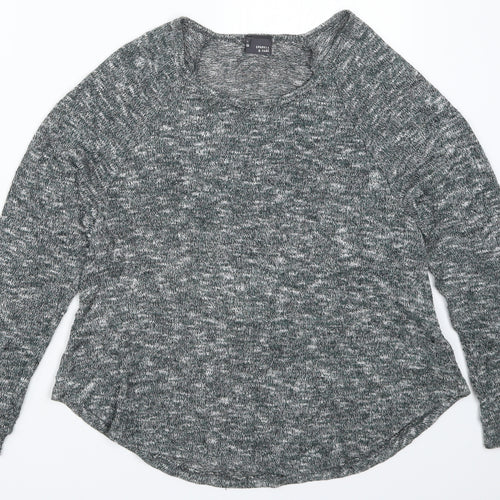 Sparkle & Fade Womens Green  Knit Pullover Jumper Size S