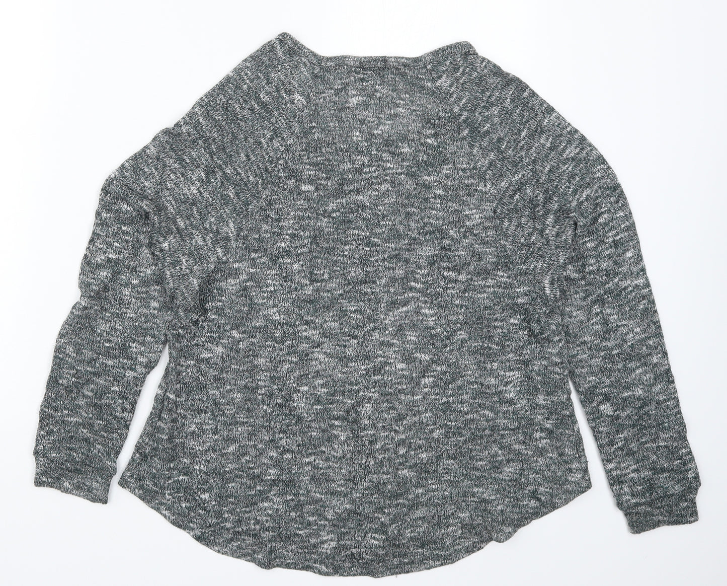 Sparkle & Fade Womens Green  Knit Pullover Jumper Size S