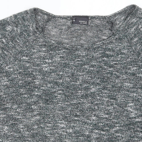 Sparkle & Fade Womens Green  Knit Pullover Jumper Size S