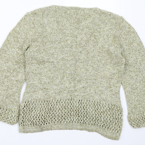 Georgina B Womens Green  Knit Pullover Jumper Size 12  - Shells