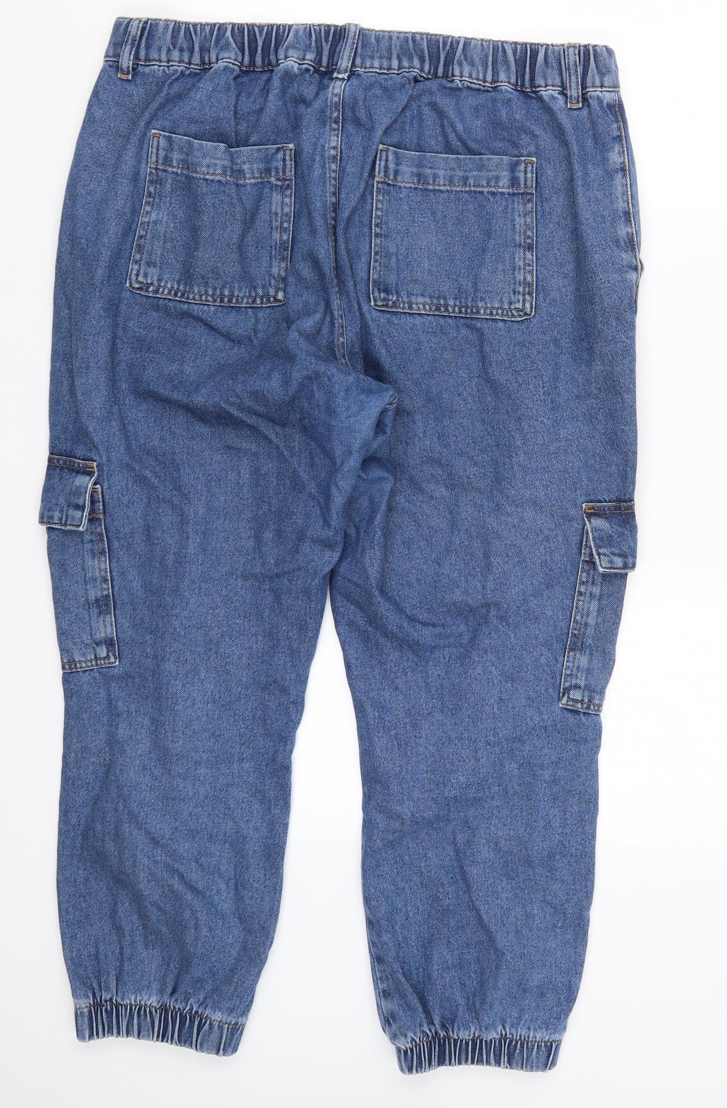Denim Co Womens Blue  Denim Tapered Jeans Size 16 L25 in