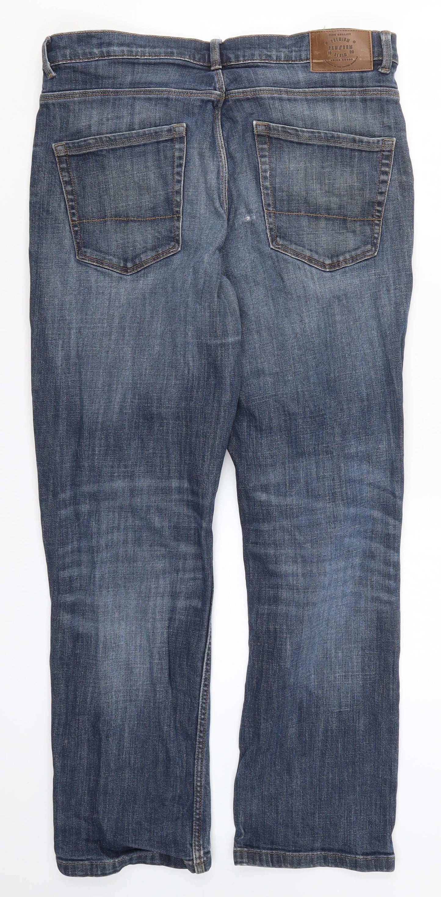George Mens Blue  Denim Straight Jeans Size 36 L31 in