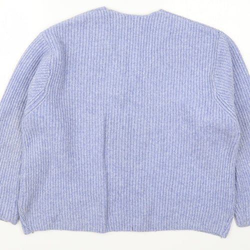 H&M Womens Blue  Knit Pullover Jumper Size S
