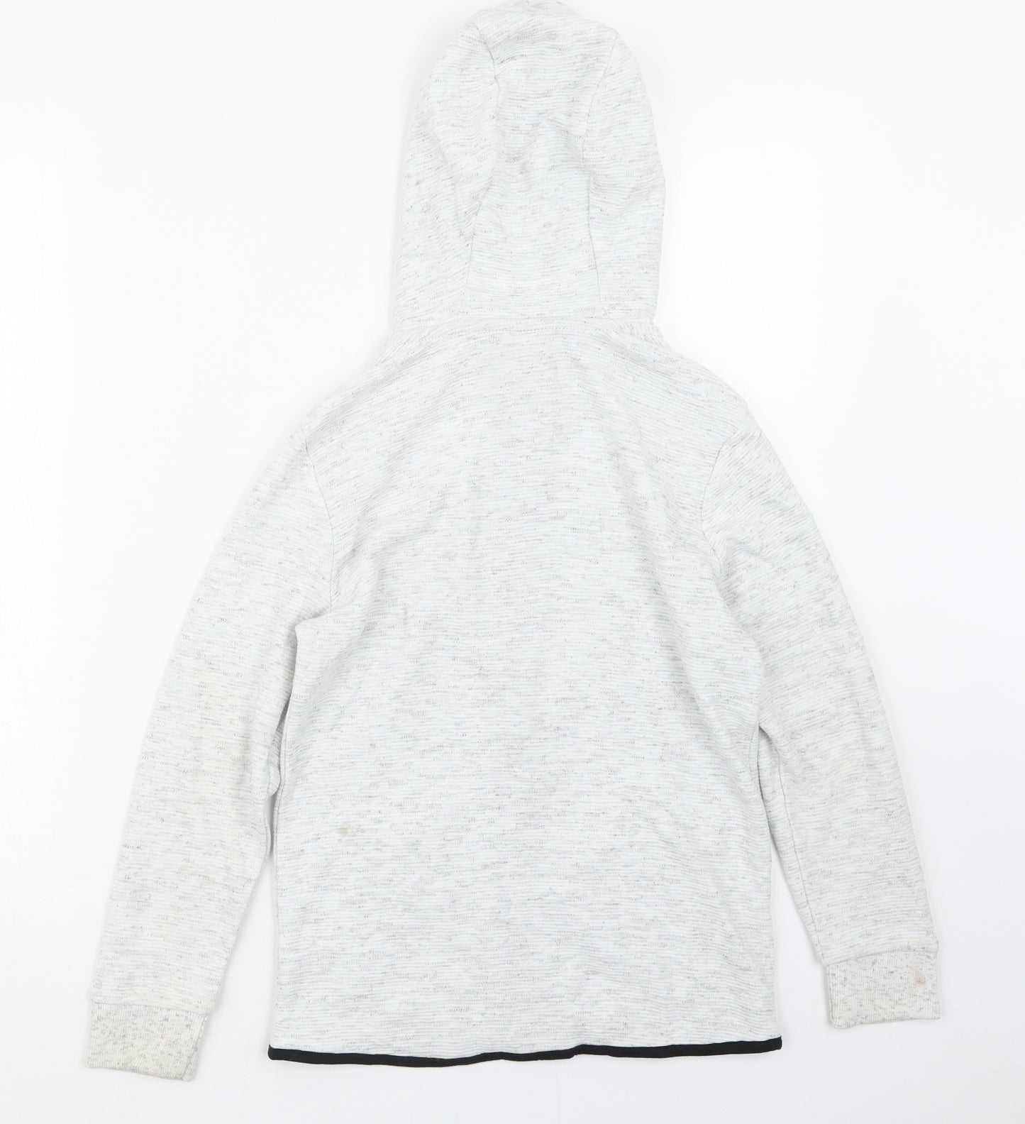 F&F Boys White   Full Zip Hoodie Size 8-9 Years