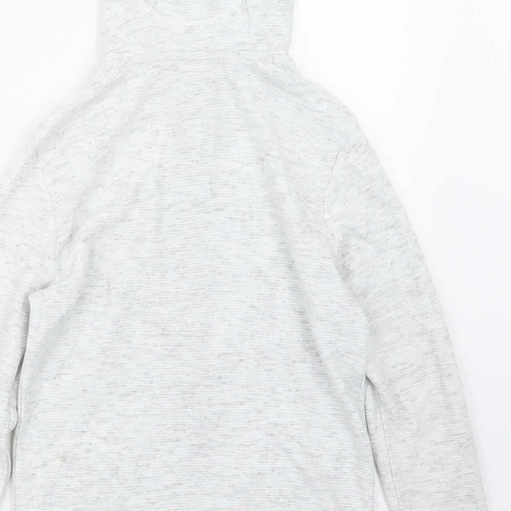 F&F Boys White   Full Zip Hoodie Size 8-9 Years