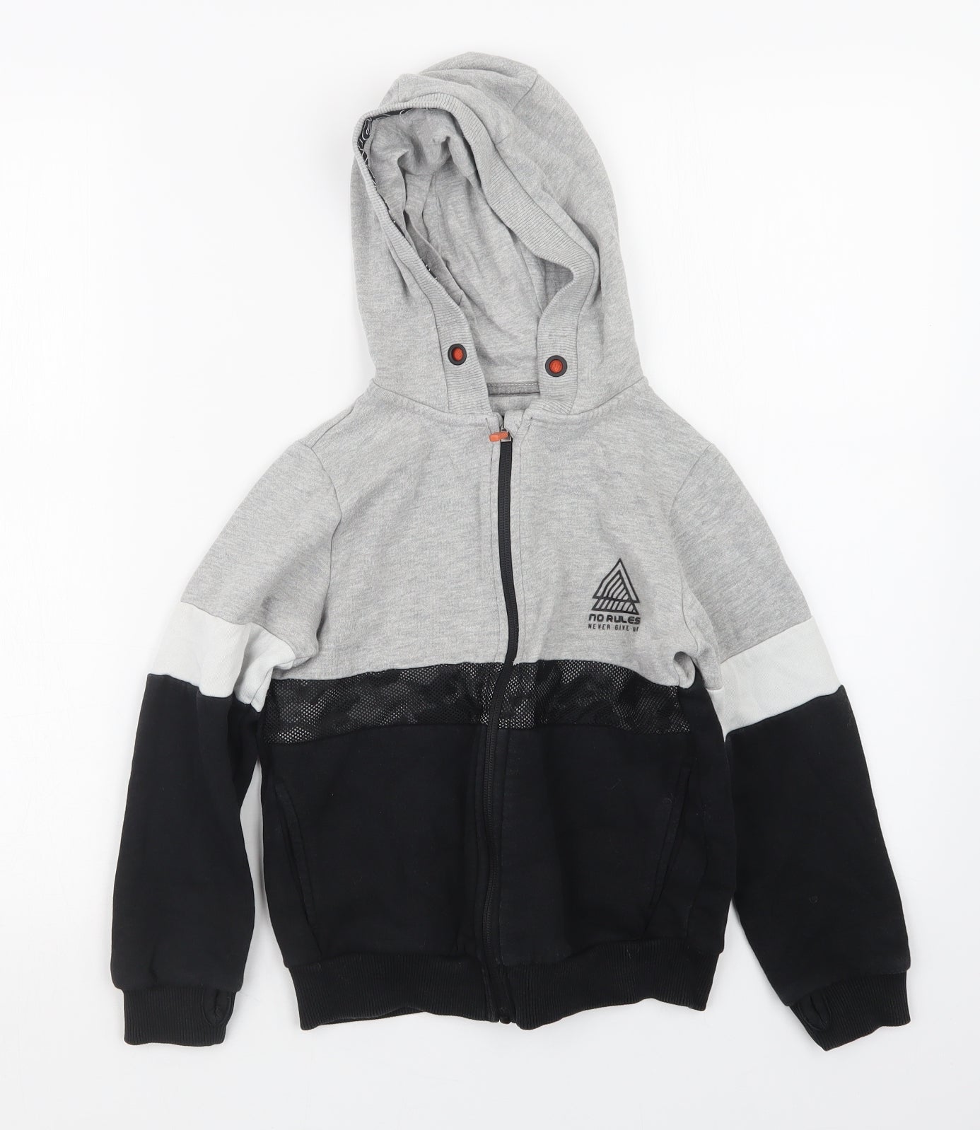 Nutmeg Boys Grey   Full Zip Hoodie Size 6-7 Years