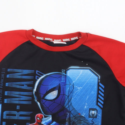 TU Boys Red Geometric   Pyjama Top Size 8-9 Years  - Spider-Man