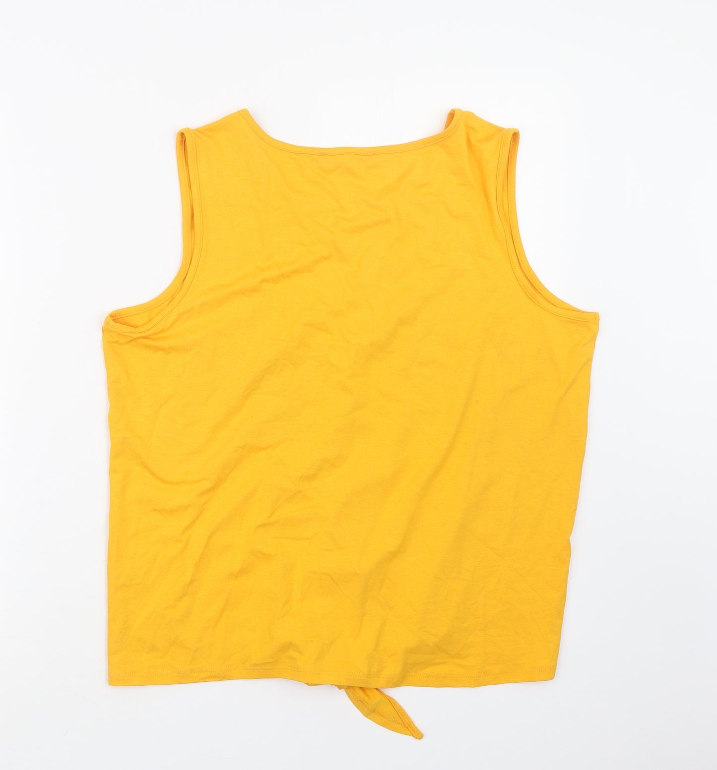 Select Womens Yellow   Basic T-Shirt Size L