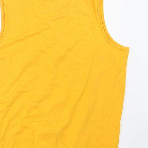 Select Womens Yellow   Basic T-Shirt Size L
