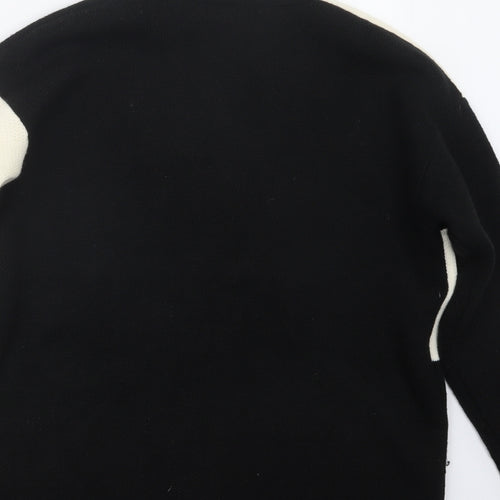 Primark Womens Black  Knit Cardigan Jumper Size 4