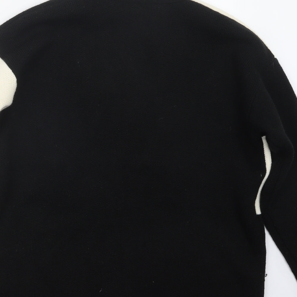 Primark Womens Black  Knit Cardigan Jumper Size 4